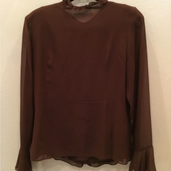 Brown 2piece blouse set! Size M-L - Picture 4 of 4